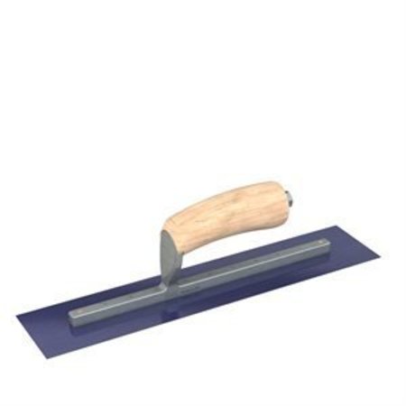 STEEL CITY TROWELS BY BON Bon 66-177 Finish Trowel, Square, Blue Steel, 14 X 3, Wood 66-177